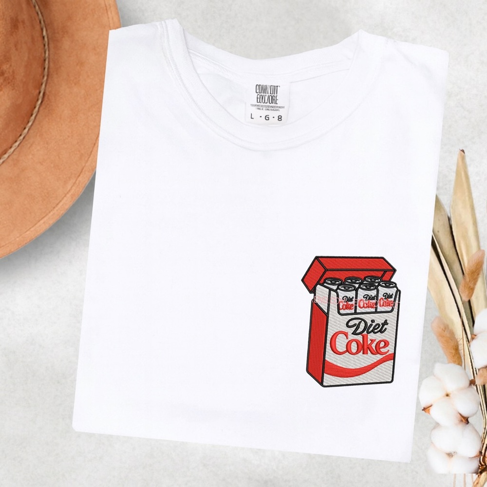 Embroidered Diet Coke T-Shirt